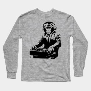 dj monkey Long Sleeve T-Shirt